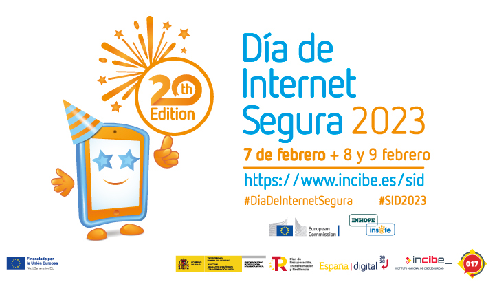 INCIBE celebra el Día de Internet Segura 2023 con un programa de concienciación en formato online y presencial 